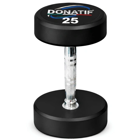 24 Kg Round Rubberized Dumbbell - Professional