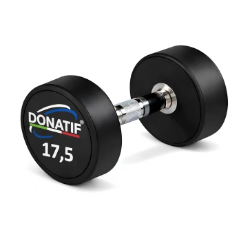 16 Kg Runde Gummihantel - Professional