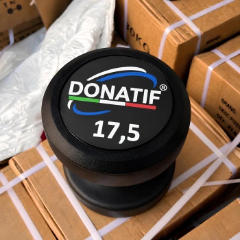 16 Kg Round Rubberized Dumbbell - Professional 2
