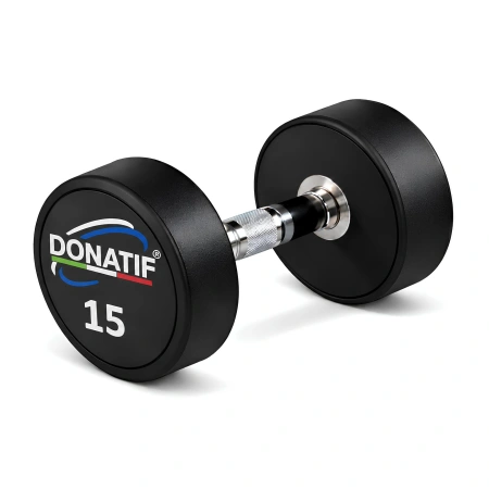 14 Kg Round Rubberized Dumbbell - Professional