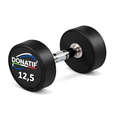Haltères ronds caoutchoutés de 12 Kg - Professionnel
