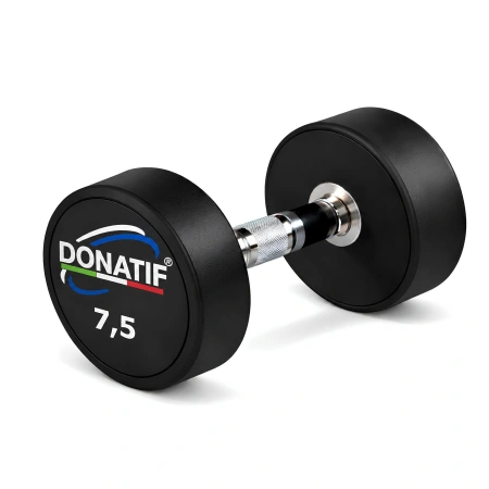 Haltères ronds caoutchoutés 8 Kg - Professionnel