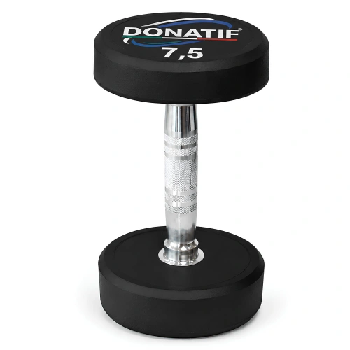 8 Kg Rubberized Round Dumbbell - Professional