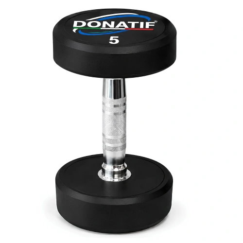 6 Kg Round Rubberized Dumbbell - Professional