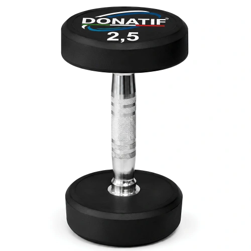 Manubrio Gommato Tondo da 2,5 Kg - Professionale - Visuale da Davanti