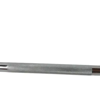 Gym Barbell 120 cm - 25 mm | Spring Closure - Front View 2