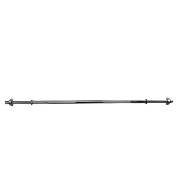 Gym Barbell 120 cm - 25 mm | Screw closure - front view