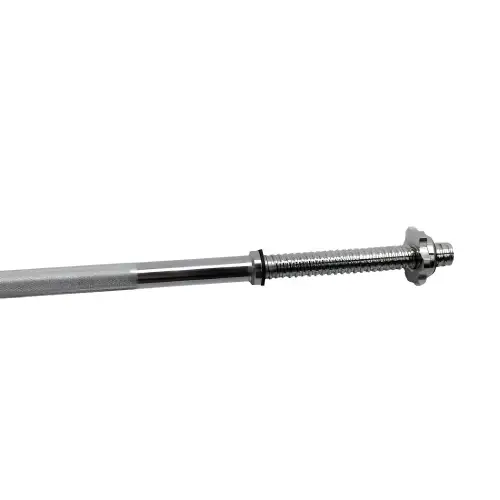 Gym Barbell 120 cm - 25 mm | Screw closure - knurling view