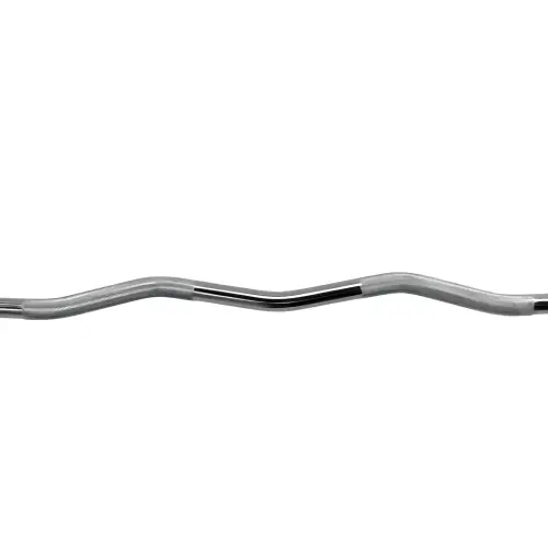 Ez Curved Langhantel 120 cm - 25 mm - Curl Bar | Federfalle - Nahansicht