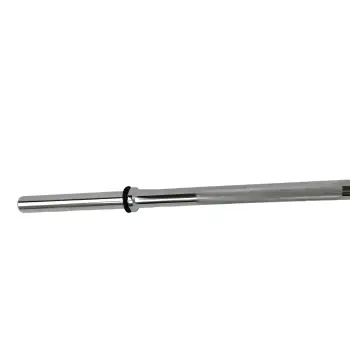 Bodybuilding Barbell 120 cm - 28 mm | Spring Closure - Front View 2