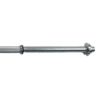 Bodybuilding Barbell 200 cm - 28 mm | Screw closure - front view 2