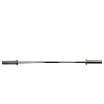 Haltères olympiques 120 cm - 50 mm - droits - fermeture à ressort - vue de face