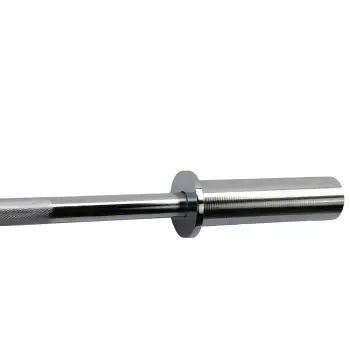 Barre Olympique 120 cm - 50 mm - Droite | Fermeture à ressort - Vue de face 2