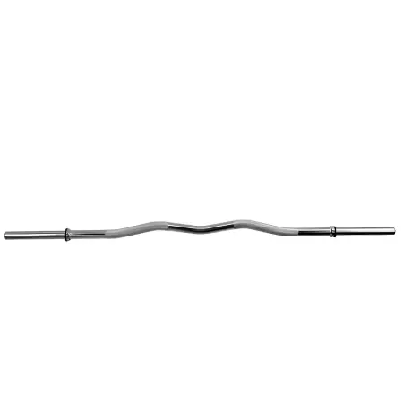 Ez Barre incurvée 120 cm - 28 mm - Curl Bar | Fermeture à ressort - Vue de face