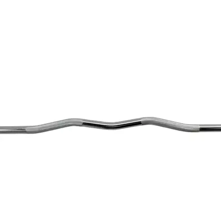 Bilanciere Curvo Ez 120 cm - 28 mm - Curl Bar | Chiusura a Molle - Vista Ravvicinata
