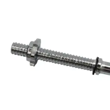 Ez Curved Barbell Bar 120 cm - 28 mm - Curl Bar | Screw Closure - Fontal View 2
