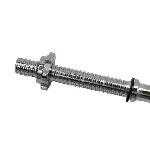 Ez Curved Langhantel 120 cm - 28 mm - Curl Bar | Schraubverschluss - Rändelansicht