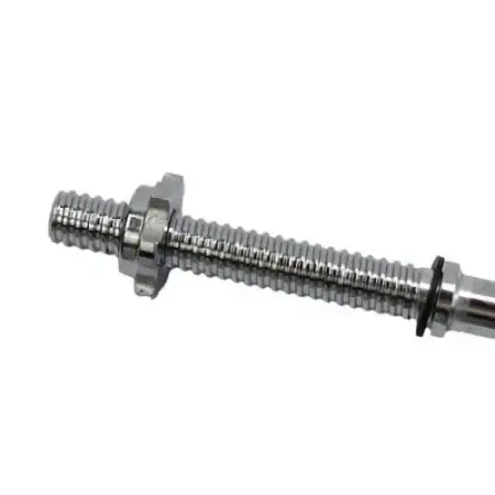 Ez Barre incurvée 120 cm - 28 mm - Curl Bar | Fermeture à vis - vue moletage