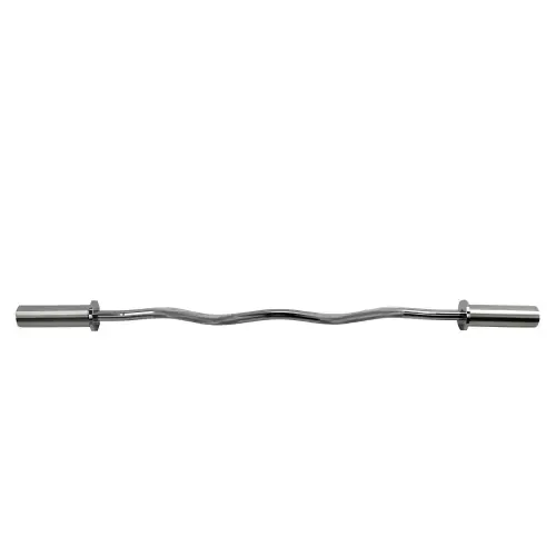 EZ Olympic Barbell 120 cm - 50 mm - Curl Bar | Professionnel - Vue de face