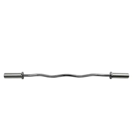 Bilanciere EZ Olimpico 120 cm - 50 mm - Curl Bar | Professionale - Vista frontale
