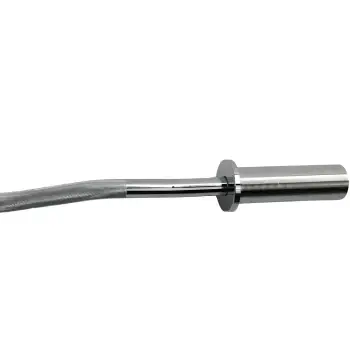 EZ Olympic Barbell 120 cm - 50 mm - Curl Bar | Professional - Front View 2