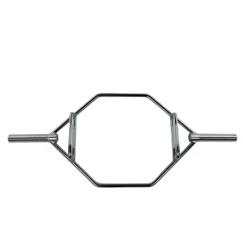Haltères olympiques hexagonaux - 50 mm | Barre de traction hexagonale - Vue de face