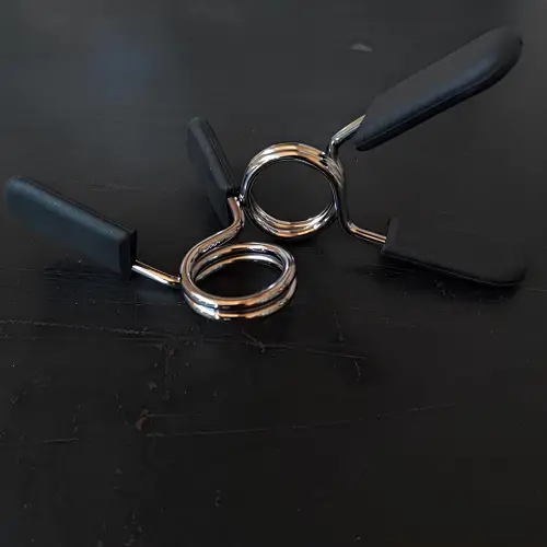 Paire de clips à disque - Ressorts 25 mm | Fermeture papillon - Photo de face