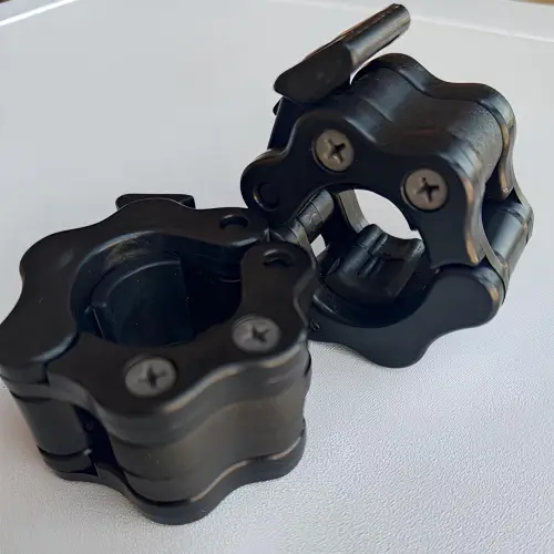 Pair of Safe Lock Disc Clamps with Collar - 28 mm - Full View