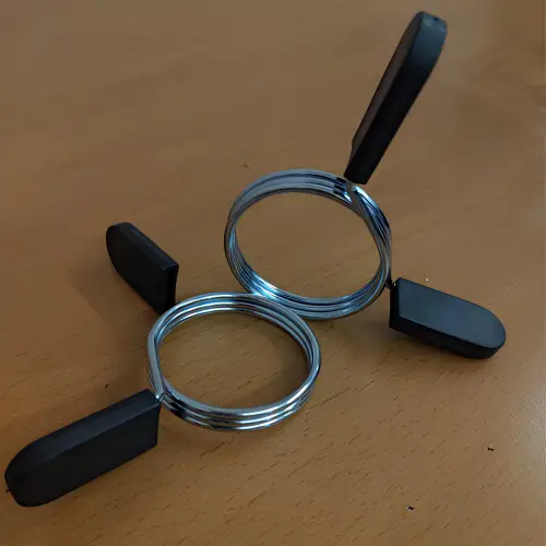 Coppia Clips Ferma Dischi - Molle 50 mm | Chiusura a Farfalla - Utilizzo