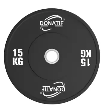 Bumper Plate 15 Kg | Bumper Plate - Olympic Hole 50 mm - Front View