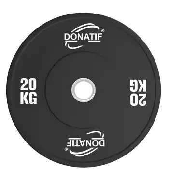Stoßfängerplatte 20 Kg | Stoßfängerplatte - Olympische Bohrung 50 mm - Vorderansicht