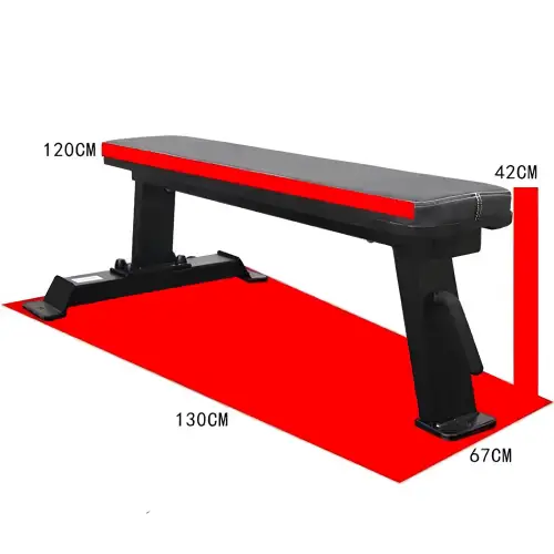 Professionelle Flachbank - Bodybuilding - Spezifische Ansicht Messungen