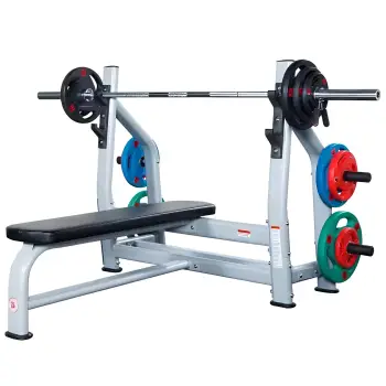 Banco plano olímpico profesional - Gimnasio - Vista frontal