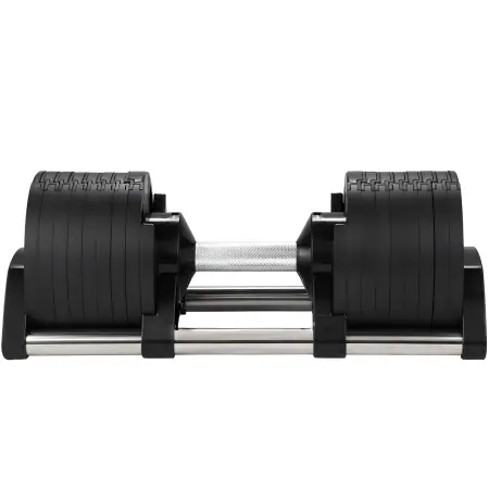 Manubrio Regolabile a Scatto 2-32 Kg | Incremento Ogni 2 Kg - Vista Laterale