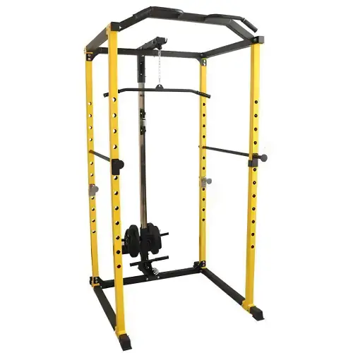 Rack a Gabbia Multifunzione - Lat Machine e Pulley Basso - Visuale Struttura Completa