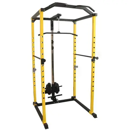 Rack a Gabbia Multifunzione - Lat Machine e Pulley Basso - Visuale Struttura Completa