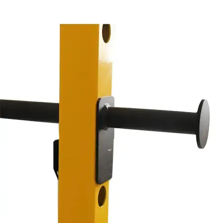 Rack a Gabbia Multifunzione - Lat Machine e Pulley Basso - Visuale Appoggia Bilanciere