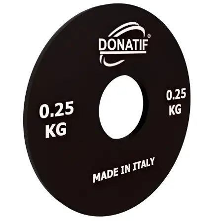Disco Microcarico da 250 gr - Foro 50 mm | Small Plate - Palestra - Visuale Laterale