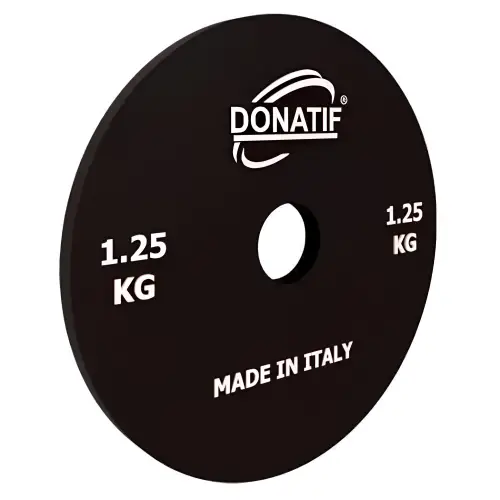 Microcarico da 1,25 Kg - Foro 28 mm | Acciaio Calibrato | Small Plate - Palestra - Visuale Laterale