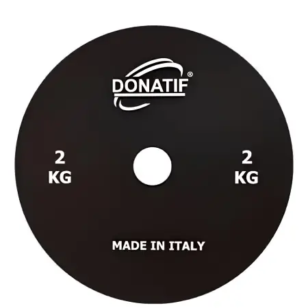 2 Kg Mikrolast - 28 mm Bohrung | Kalibrierter Stahl | Kleiner Teller - Fitnessraum - Vollansicht