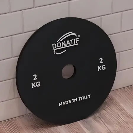 Microcarico da 2 Kg - Foro 28 mm | Acciaio Calibrato | Small Plate - Palestra - Visuale Utilizzo Palestra