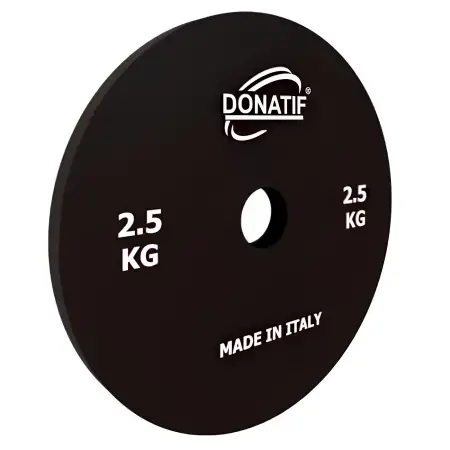 Microcharge de 2,5 kg - trou de 28 mm | Acier calibré | Petite Assiette - Salle de sport - Vue latérale