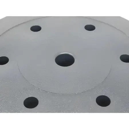 Disco in PVC-Vinile da 15 Kg - Foro 30 mm | Fitness - Vista Ravvicinata sul Foro