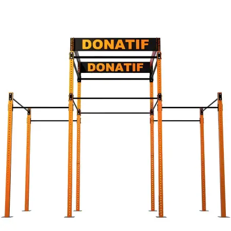 Plate-forme cage - R9 | Professionnel - Fitness - Vue de face Structure