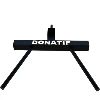 Dip Bars Station for Racks - Universal | Custom-made parallel bars - Logo Visual 2