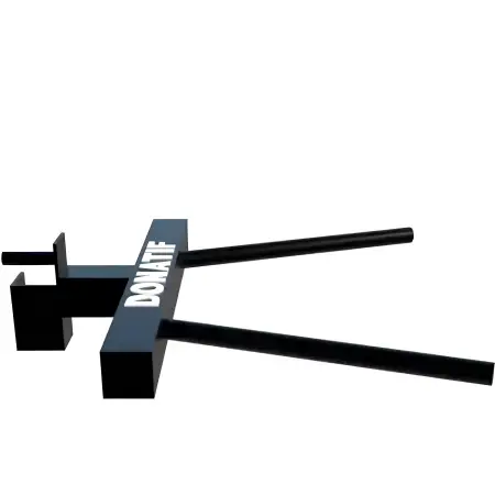 Station de barres de trempage pour racks - Universelle | Barres parallèles sur mesure - Vue complète de la structure