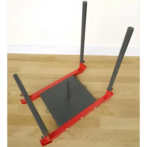 Weight Sled - Gym | Muscle Strengthening - Top-Down View Extra Weight Plates