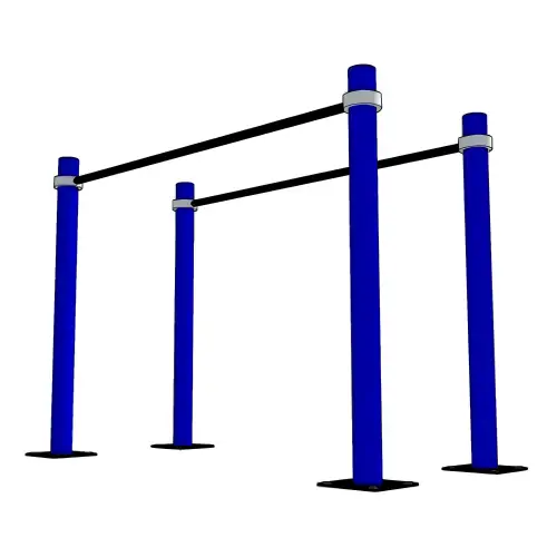 Calisthenics Barren - D100 | Dipstation | Calisthenics | Professional - Parallele Seitenansicht