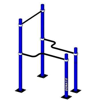 Power Tower Calisthenics - D100 | Adjustable | Professional | Gym - Full view of equipment