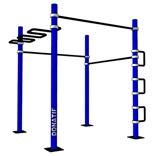 Cage Calisthenics Rig C7 - D100 | Tractions multi-prises - Vue complète de l’outil